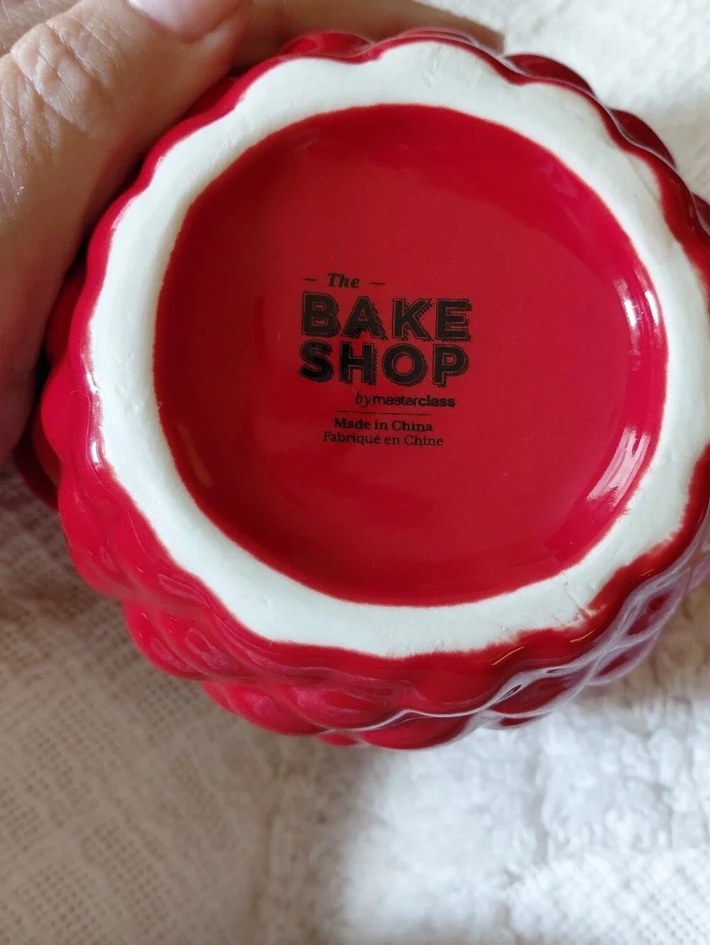 Red Berry Ceramic Small Jar With Lid